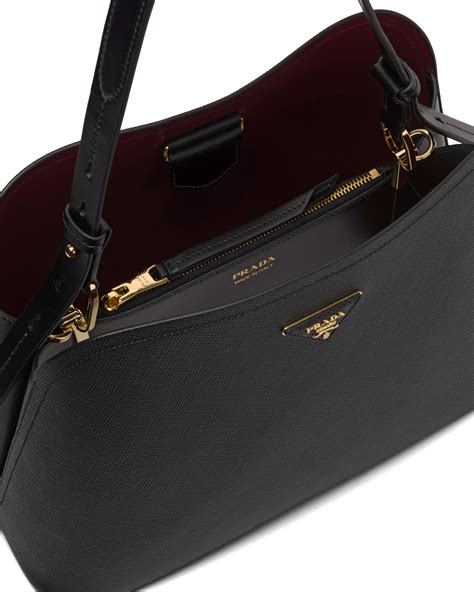 Black/ Cerise Prada Matinée handbag 